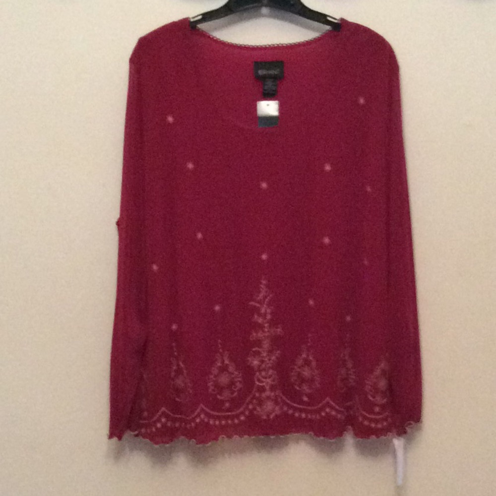 Lane Bryant Boho Romantic Fancy Dress Blouse - Picture 4 of 5